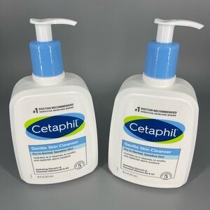 Cetaphil Gentle Skin Cleanser for Dry to Normal Skin 16oz Lot of 2